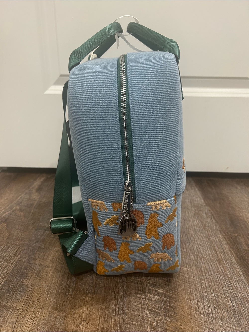 Loungefly Disney Brother Bear Embroidered Icons Denim Mini Backpack - NWT - Picture 5 of 6